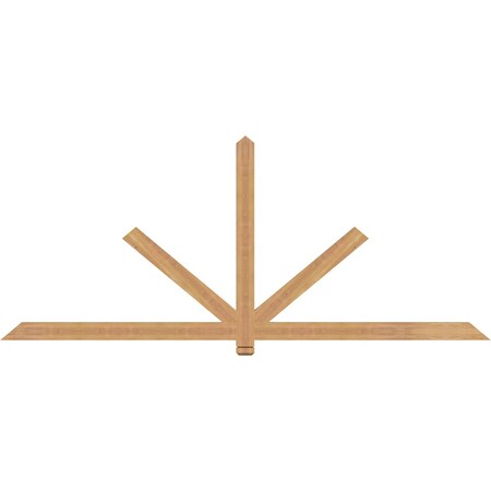 Ekena Millwork Kennewick Timber Gable Bracket, Western Red Cedar, 96"W x 40"H x 1 1/2"D x 3 1/2"F, 10/12 Pitch GBW096X40X0204KEN00SWR